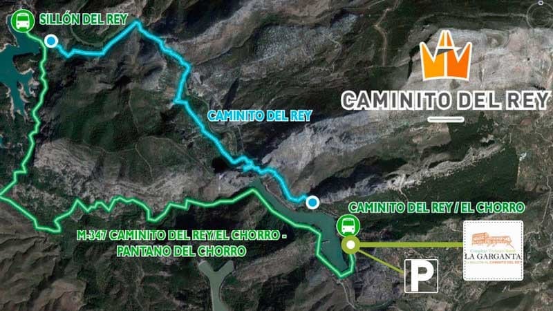 El Caminito del Rey CTR La Garganta parking