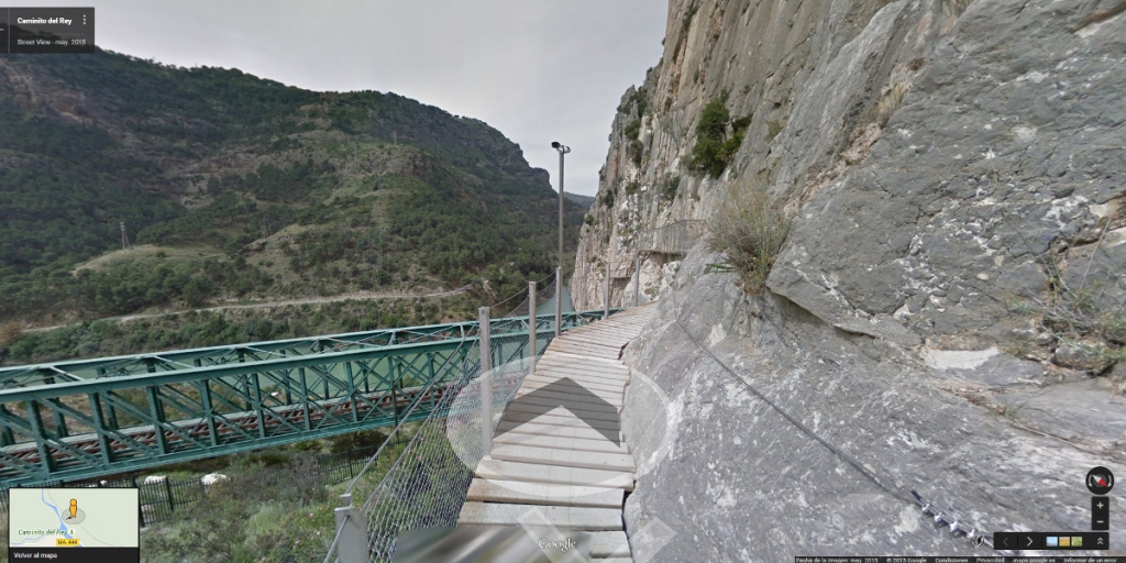 Street View del Caminito del Rey