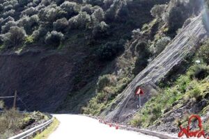 Obras carretera Álora El Chorro