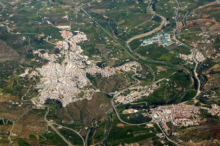 Vista aérea de Álora