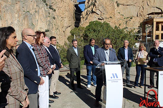 Comienzan las obras del nuevo puente colgante del Caminito del Rey